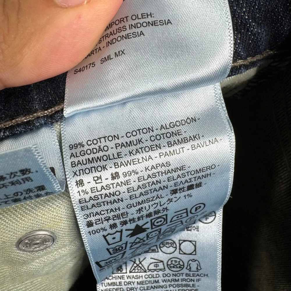 Levi's Jeans Mens Size 30x32 511 Slim Fit Dark Wash Stretch Denim Casual Pants
